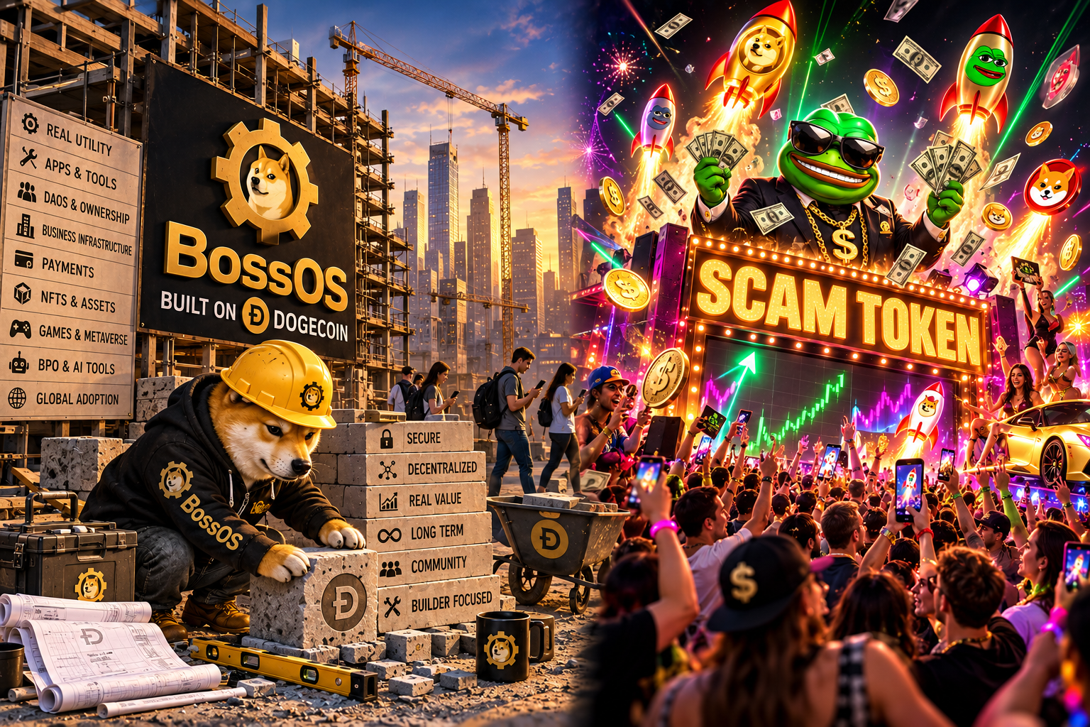 While They Mint Scam Tokens, We Build on Ðogecoin 🏗️🐕